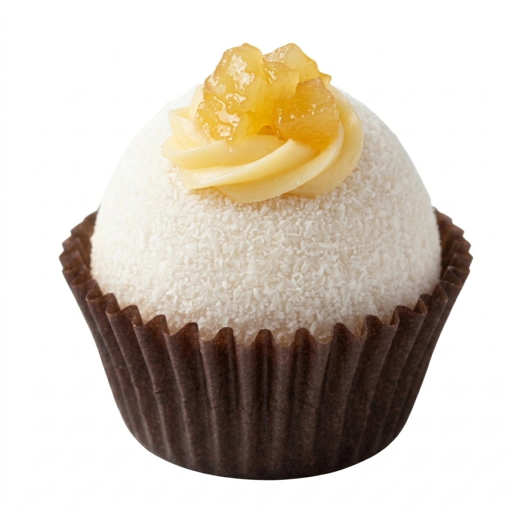 Brigadeiro de Abacaxi com chocolate branco